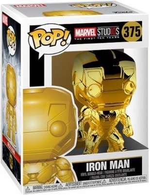 Iron Man Funko Funko Pop Gold Chrome Funko Pop Marvel: Marvel